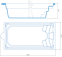 Композитний керамічний басейн KORO (5,00x2,65x1,40) 0