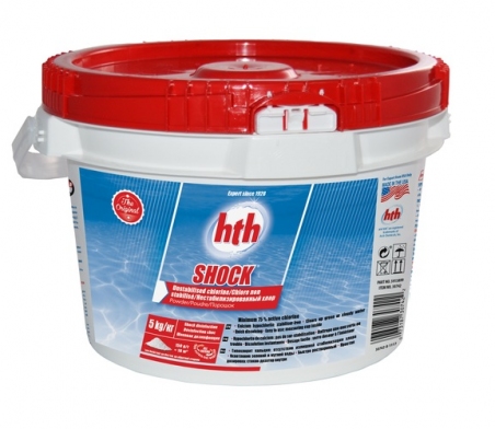 Хлор шок hth в порошку 75-78%, 5кг SHOCK powder, чи не стабілізованій хлор
