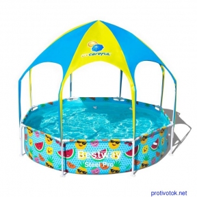 Дитячий басейн з дашком Bestway 56432 (244х51)
