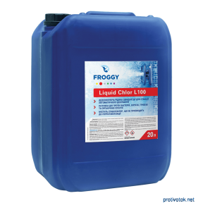 Препарат для шокової і регулярної дезінфекції води в басейні Liquid Chlor L100