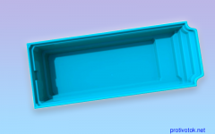 Басейн Атлантида 10 стандарт - блакитна чаша (10,3x2,9x1,5)