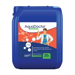 Жидкий дезинфектант на основе хлора AquaDoctor C-15L 20 л.