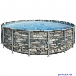 Каркасний басейн Bestway Loft 56886 (549х132 см) з картриджним фільтром, драбиною та тентом