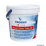 Препарат для шокової і регулярної дезінфекції води в басейні Shock Chlor Tabs 20 FROGGY