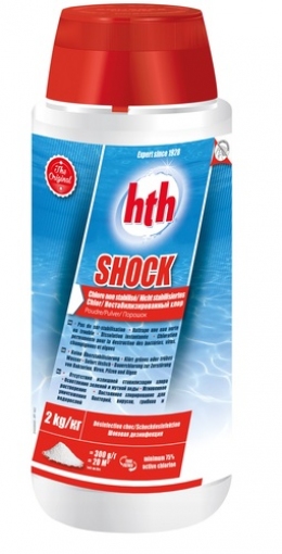 Хлор шок hth в порошку 75-78%, 2кг SHOCK powder, не стабілізований хлор, США
