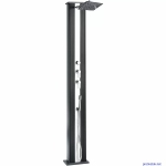 Душ солнечный Aquaviva Hybride Dada Straight алюминиевый с мойкой для ног, антрацит DS-D463NX, 40 л