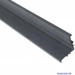 L-подібний профіль Aquaviva PPG Gray для переливної решітки, 2000х25 мм